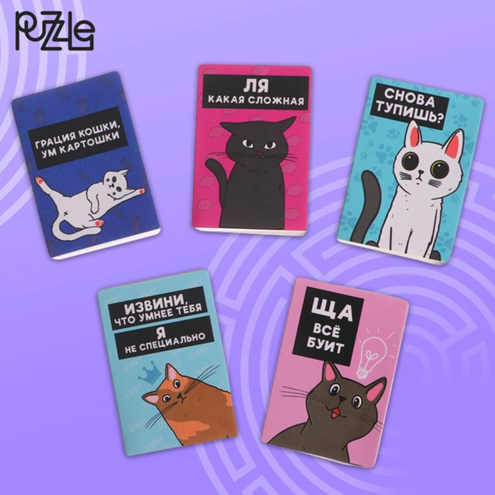 Перейти на страницу товара Головоломка металлическая «Мурчать – не головоломку решать»