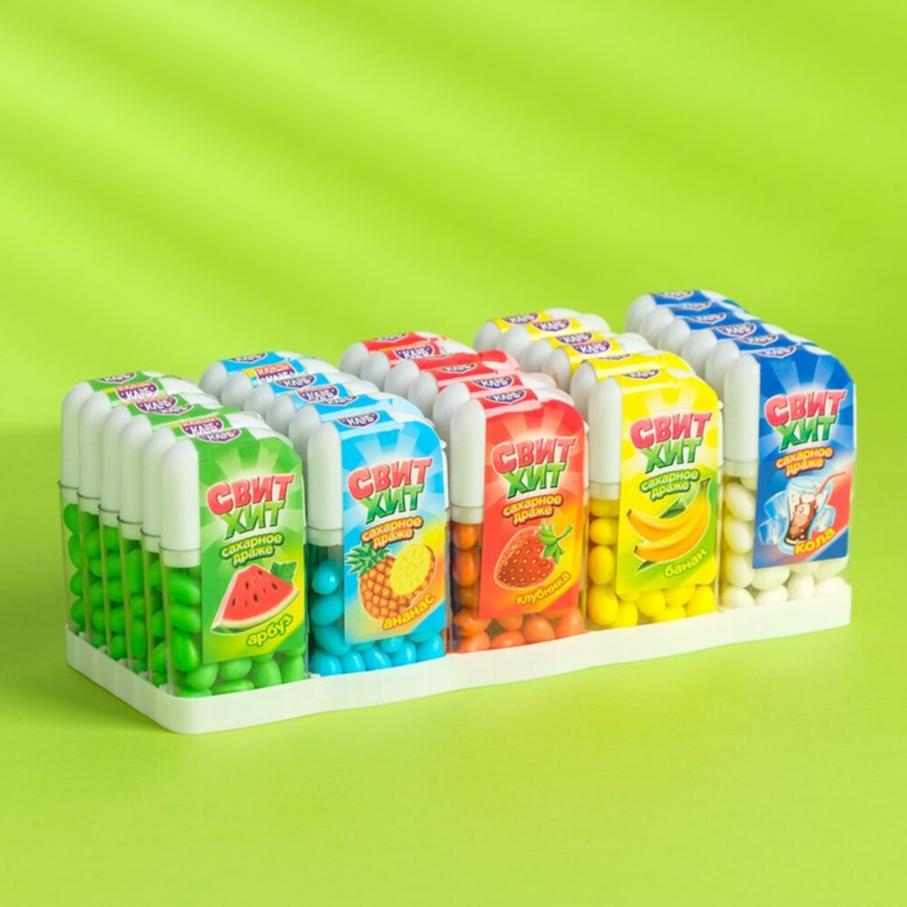 Перейти на страницу товара Драже сахарное «Свит хит», ассорти, 12 г