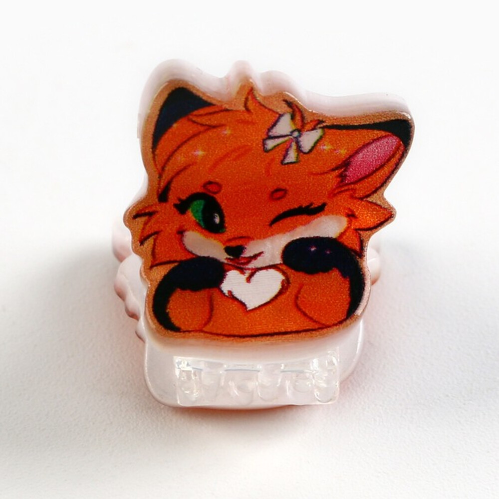 Краб для волос «Милый лисёнок», 1.8×2 см